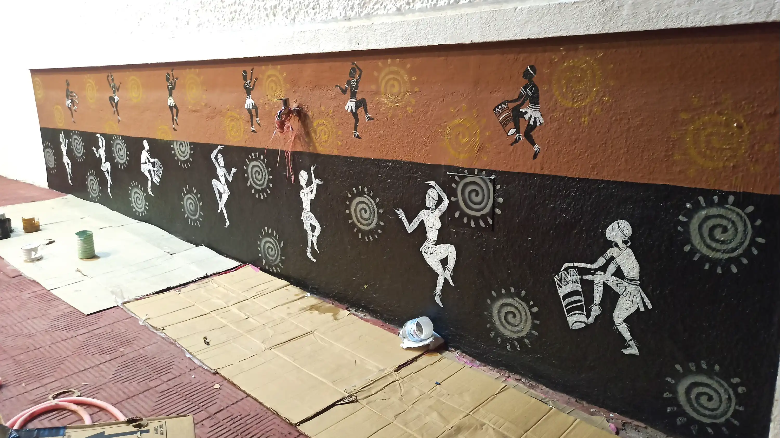 Tribal Dance — Wall Art Detail